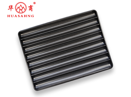 八槽不沾围边法棍烤盘